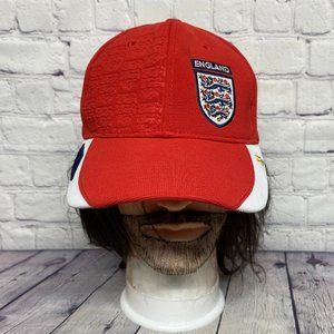 Umbro Hat Cap Strap Back Red England National European Soccer Official Product
